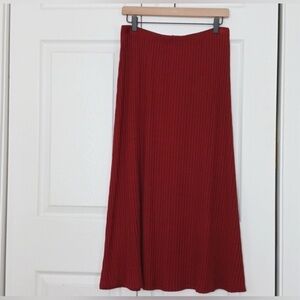 Catherine Malandrino Ribbed Maxi Skirt Deep Rust
Size M